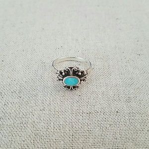 Turquoise and Sterling Silver Ring